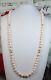 100% Genuine Vintage Angel Skin Coral With 14k Gold Beaded Necklace. 31. Cn0020