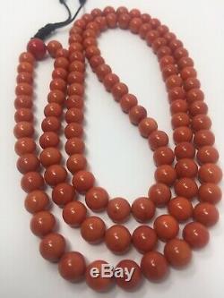 109 necklace red coral bracelet antique prayer beads mala rosary old tibetan
