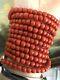 126 Gram Antique Old Natural Red Coral Necklace Partial Aka Coral Bead