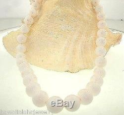 13-15mm Graduated Hawaiian Round White Coral Bead 14k Yellow Gold Necklace 21