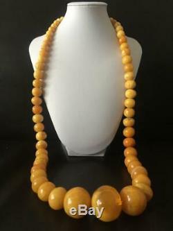 159 Gram Huge natural butterscotch amber bead amber necklace