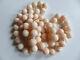 176 Grams! 18k Gold Natural 12mm Pink Angel Skin Coral Beads Neacklace 37 4/10