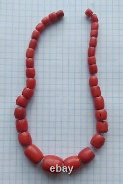 32gr Antique Vintage Coral Beads Natural Undyed Coral for Necklace or Bracelet