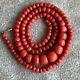 43g Original Antique Undyed Ukrainian Coral Necklace Beads