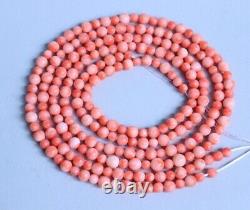 43gr Midway Misu Coral Strands Necklace Collier Undyed Pink Beads