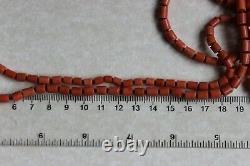 45gr Antique Vintage Coral Necklace Natural Undyed Cut Shape Coral Beads