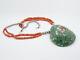 50's Navajo Santo Domingo Coral & Sterling Bead Inlaid Turquoise Shell Necklace