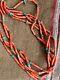 5 Strand Coral, Turquoise And Silver Bead Necklace