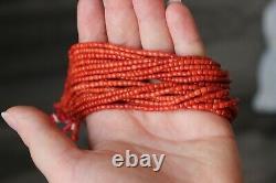 69gr Coral Strands for Necklace Natural Undyed Red Coral Beads