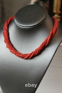 69gr Coral Strands for Necklace Natural Undyed Red Coral Beads