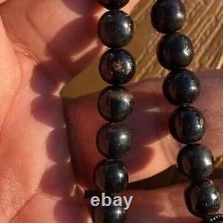 8 mm genuine 100 beads Black Coral Prayer beads Yusr yemen worry beads