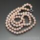 Angel Skin Genuine Coral 4.6 Mm Beaded Necklace With 14k White Gold Clasp 18.25