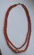Antique 67gr Original Undyed Natural Red Coral Genuine Beads Necklace Salmon Old
