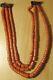 Antique 91.7gr Original Undyed Natural Red Coral Genuine Beads Necklace Salmon B