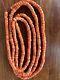 Antique Natural Coral Undyed Beads Long Necklace 35g