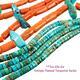 Antique Zuni Coral Necklace Natural Turquoise Jaclas Beads Old Pawn Cg Wallace