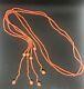 A Quality Vintage Antique Italian Coral 18ct Gold Lariat 2 String Necklace