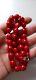 Amazing Vintage Beads Made Of Red Coral, Rare Small Necklace