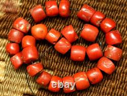 Ancient Red Coral Beads / Necklace Tibetan Natural Coral Beads
