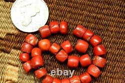 Ancient Red Coral Beads / Necklace Tibetan Natural Coral Beads