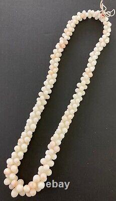Angel Skin Coral Bead Necklace 16