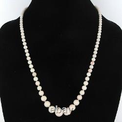 Angel Skin Coral Graduated Necklace Vintage 14k Gold Estate Fine Jewelry