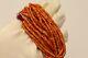 Antique 100 % Natural Undyed Russet Sea Coral Beads Necklace 55gr