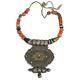 Antique Ancient Tibetan Genuine Chung Dzi Coral Turquoise Bead Jewelry Necklace