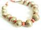Antique Ethiopian 14 Karat Gold Natural Red Coral Beads Necklace Late 19th