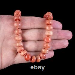 Antique Victorian Coral Bead Necklace Circa 1880