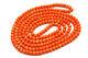 Antique Victorian Opera Length Coral Beads Necklace 61g 48 Ins