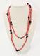 Antique Vintage Natural Coral Necklace Natural Long 38 Inches