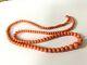 Antique Vintage Victorian Edwardian Real Coral Beads Necklace Gold Clasp 20 Gram