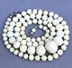 Antique White Coral Graduated Bead Necklace 20