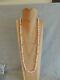Antique Blush Angelskin Coral Necklace 36 With 10mm Ball Beads