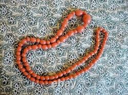 Antique coral beads 24