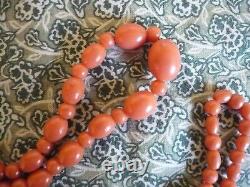 Antique coral beads 24