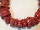 Antique Natural Coral Beads Chinese Red Color Old Necklace 489 Gram (m924)