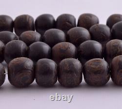 Antique red sea Black coral Yusr beads strand necklace strand- 101 gram-45 beads
