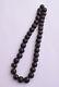 Antique Red Sea Black Coral Yusr Beads Strand Necklace Strand- 108 Gram-35 Beads