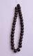 Antique Red Sea Black Coral Yusr Beads Strand Necklace Strand- 66 Gram-33 Beads