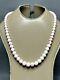 Art Deco Natural Angel Skin Coral Bead Graduated Necklace Silver Lobster Clasp