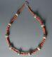 Asian Ethnographic Tribal Silver Coral Pumpkin Beaded Necklace Vintage Jewellery