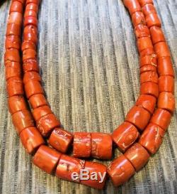 Authentic Medium Size Nigerian/igbo Esuru Coral Two Layers Beads Set