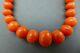 Beautiful, Chunky, Long, Antique Real Carved Coral Bead Necklace 20g