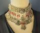 Bedouin Wedding Gilt Silver Coral Choker Necklace Tribal Jewelry