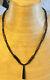 Black Coral Necklace Vtg Beaded Beads Collar Natural Branch Genuine Hawaii Rare
