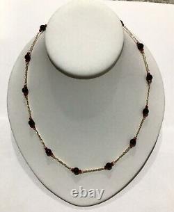 Brand New 14k Gold AZABACHE 18 Necklace-Free Shipping