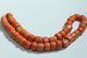Brilliant Natural Coral Hand Carved Organic Round Authentic 100% Necklace Beads