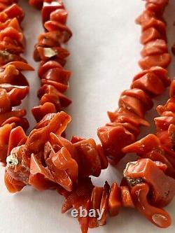 Coral Beaded Dual Necklace